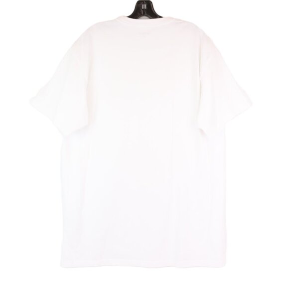 Pre-Owned Carhartt WIP Chase Short Sleeve Cotton T-Shirt in White Size XL - Picture 2 of 5
